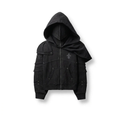 DARK KNIGHT 2.0. FULL ZIP HOODIE-Black