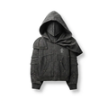 DARK KNIGHT 2.0. FULL ZIP HOODIE-Gray