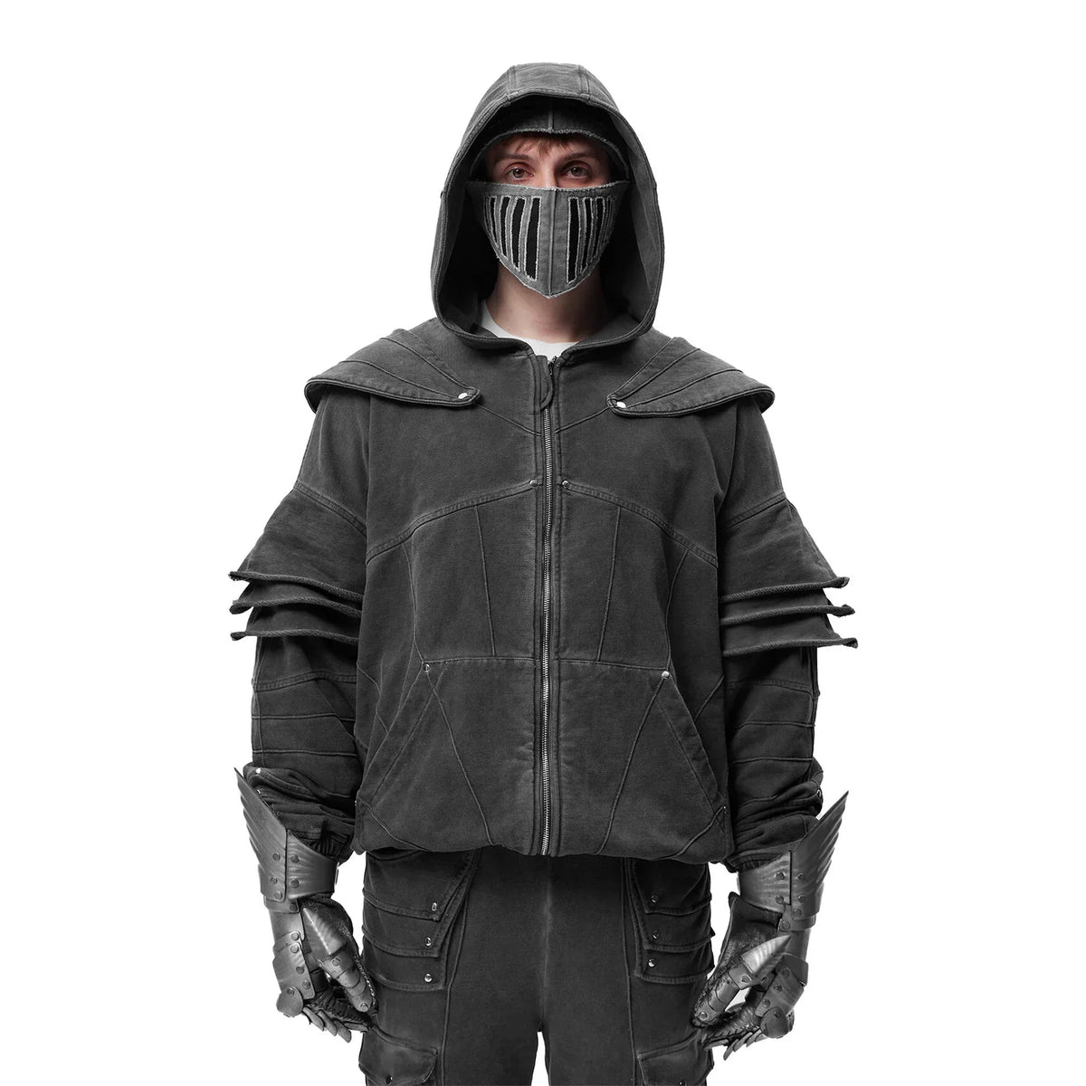 SILVER OSIRIS ZIP HOODIE