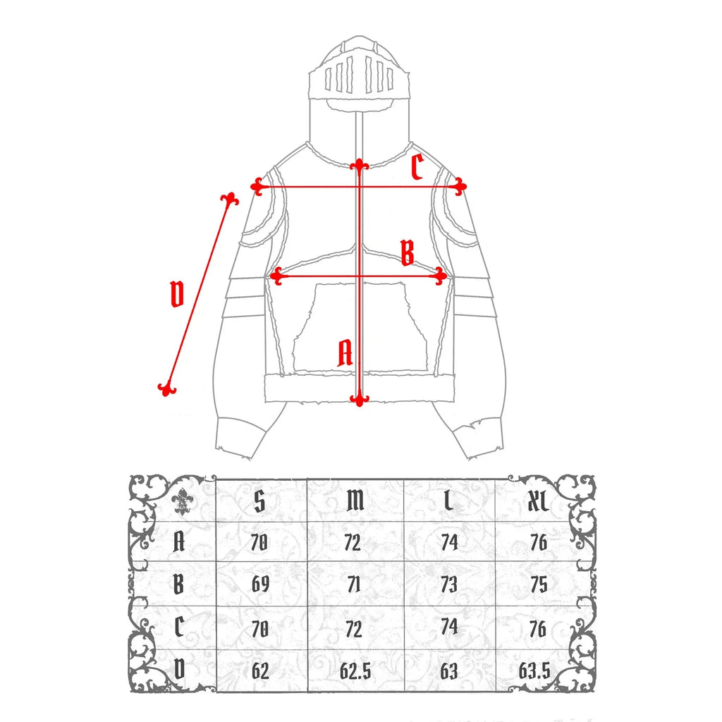 GREY KNIGHT FULL ZIP HOODIE