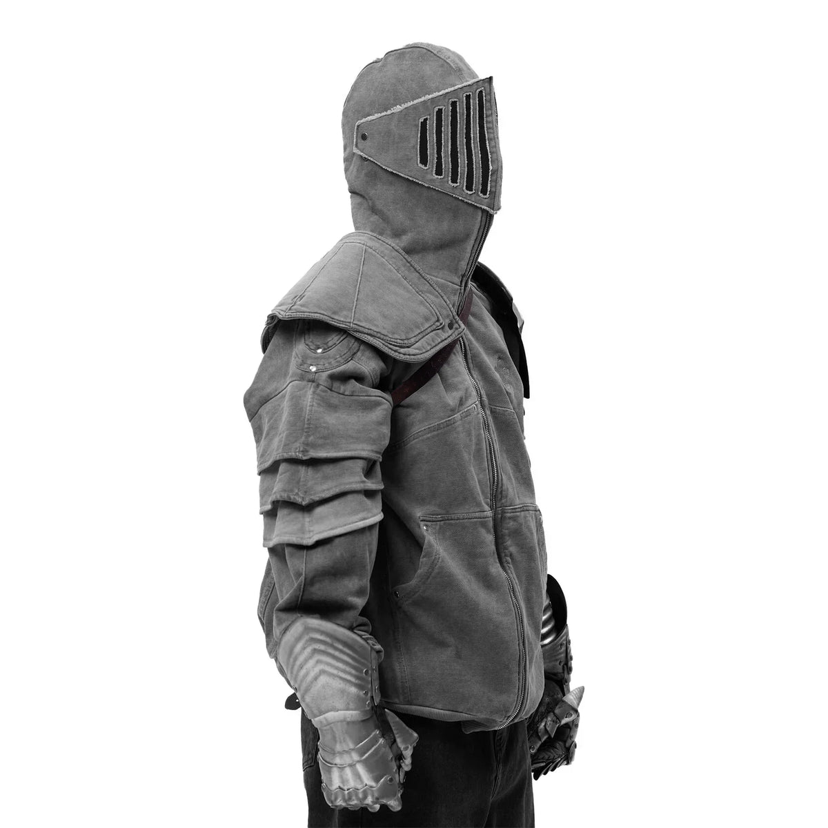 GREY KNIGHT FULL ZIP HOODIE