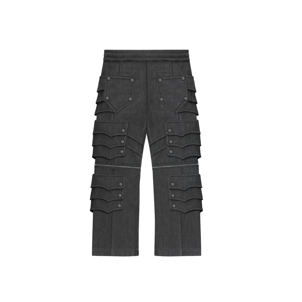 SILVER CARGO PANTS